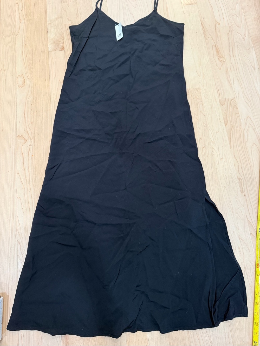GAP Black Spaghetti Strap Slip Dress